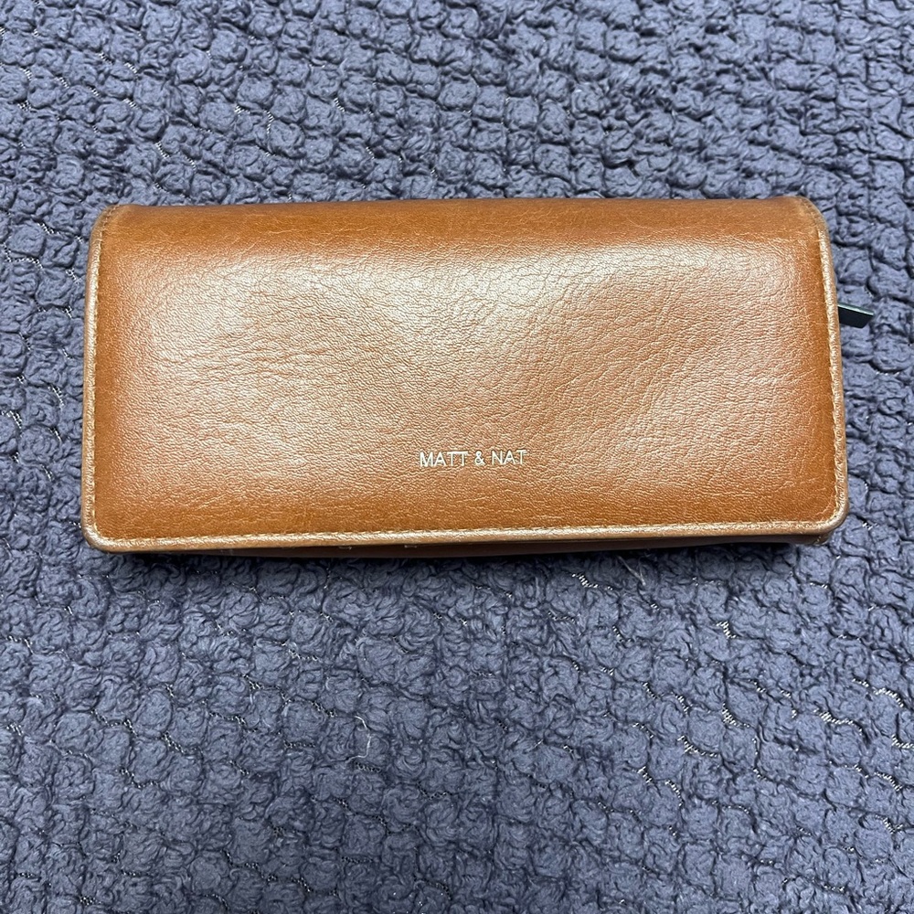 Matt & Nat Vegan Leather Wallet - Cognac Brown